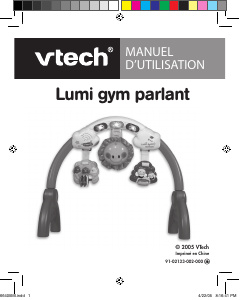 Mode d’emploi VTech Lumi Gym Parlant