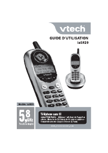 Mode d’emploi VTech ia5829 Téléphone sans fil