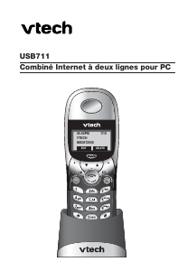 Mode d’emploi VTech USB711 Téléphone sans fil