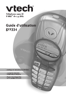 Mode d’emploi VTech gz2334 Téléphone sans fil