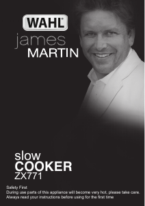 Handleiding Wahl ZX771 James Martin Slowcooker