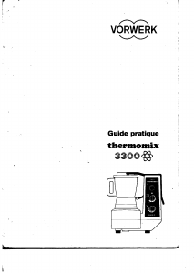 Mode d’emploi Vorwerk Thermomix 3300 Robot de cuisine