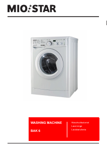 Bedienungsanleitung Mio Star BAK6 Waschmaschine