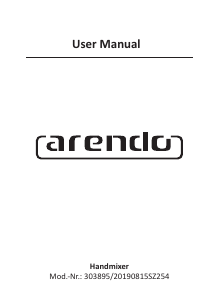 Manual Arendo 303895 Hand Mixer