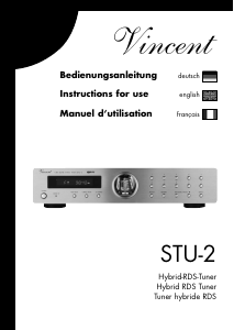 Manual Vincent STU-2 Tuner