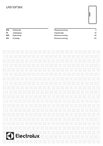 Manuál Electrolux LRS1DF39X Lednice