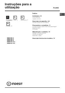 Instrukcja Indesit VRM 641 D C Płyta do zabudowy