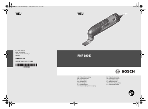 Manuale Bosch PMF 190 E Utensile multifunzione