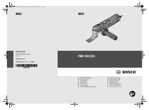 Manuale Bosch PMF 250 CES Utensile multifunzione