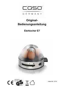 Manual de uso Caso E7 Cocedor de huevos