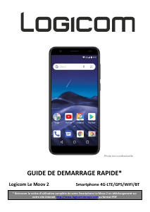 Mode d’emploi Logicom Le Moov 2 Téléphone portable
