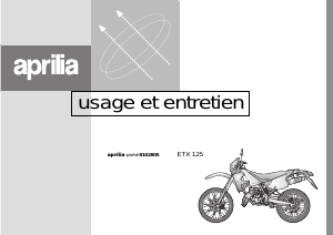 Mode d’emploi Aprilia ETX 125 (1998) Moto