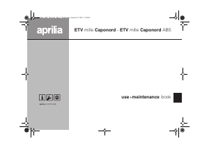 Bedienungsanleitung Aprilia ETV Mille Caponord (2003) Motorrad