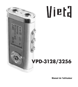 Mode d’emploi Vieta VPD-3256 Lecteur Mp3