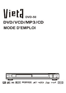 Mode d’emploi Vieta DVD-50 Lecteur DVD