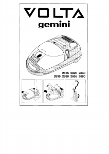 Manuale Volta 2815 Gemini Aspirapolvere