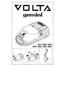 Manuale Volta 2820 Gemini Aspirapolvere