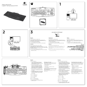 Manual Logitech G105 Keyboard