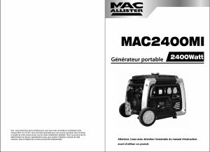 Mode d’emploi MacAllister MAC2400MI Générateur