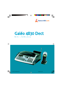 Mode d’emploi France Telecom Galeo 4830 Dect Télécopieur