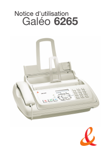 Mode d’emploi France Telecom Galeo 6265 Télécopieur