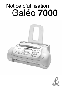 Mode d’emploi France Telecom Galeo 7000 Télécopieur