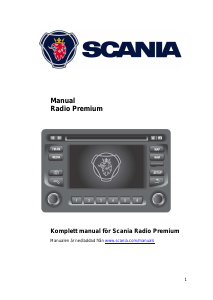 Bruksanvisning Scania Premium Bilradio