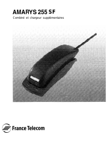 Mode d’emploi France Telecom Amarys 255 SF Téléphone