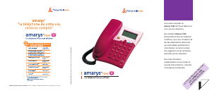 Mode d’emploi France Telecom Amarys 1500 Téléphone
