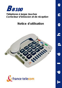 Mode d’emploi France Telecom BB100 Téléphone
