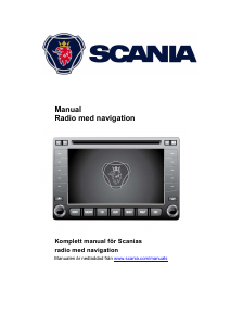 Bruksanvisning Scania Radio Bilnavigator