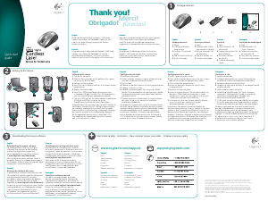 Manual de uso Logitech V450 Nano Ratón