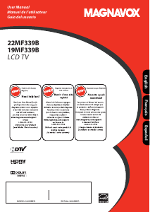 Handleiding Magnavox 22MF339B LCD televisie