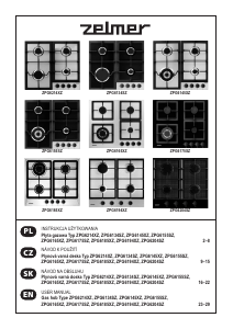 Manual Zelmer ZPG6134SZ Hob