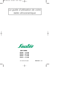 Mode d’emploi Sauter STV442BF1 Table de cuisson