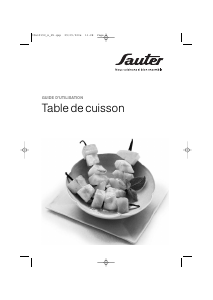 Mode d’emploi Sauter STG624WF1 Table de cuisson