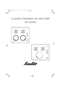 Mode d’emploi Sauter STI63XF1 Table de cuisson