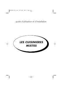 Mode d’emploi Sauter 1026DBBI Cuisinière