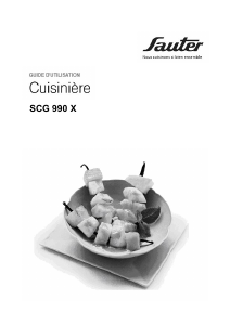 Mode d’emploi Sauter SCG990X Cuisinière