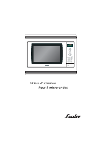 Mode d’emploi Sauter SME920W Micro-onde