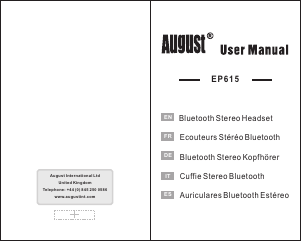 Manuale August EP615 Cuffie