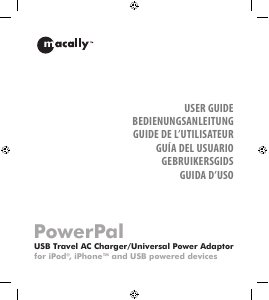 Manual Macally PowerPal Travel Adapter