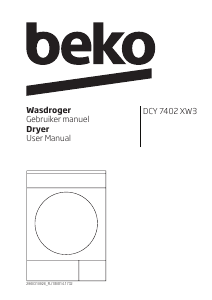 Manual BEKO DCY 7402 XW3 Dryer