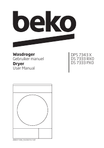 Manual BEKO DPS 7343 X Dryer
