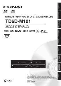 Mode d’emploi Funai TD6D-M101 Combi DVD-vidéo