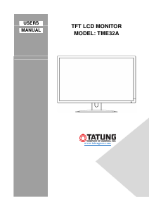 Manual Tatung TME32A LCD Monitor
