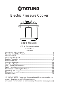 Manual Tatung TPC-61M-SS Pressure Cooker