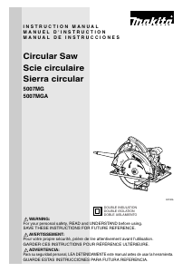 Manual de uso Makita 5007MGA Sierra circular