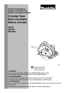 Manual de uso Makita 5007NF Sierra circular