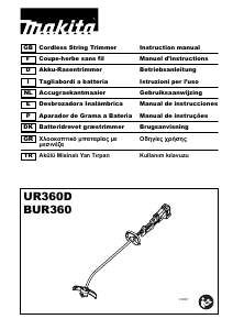 Manuale Makita UR360D Tagliabordi